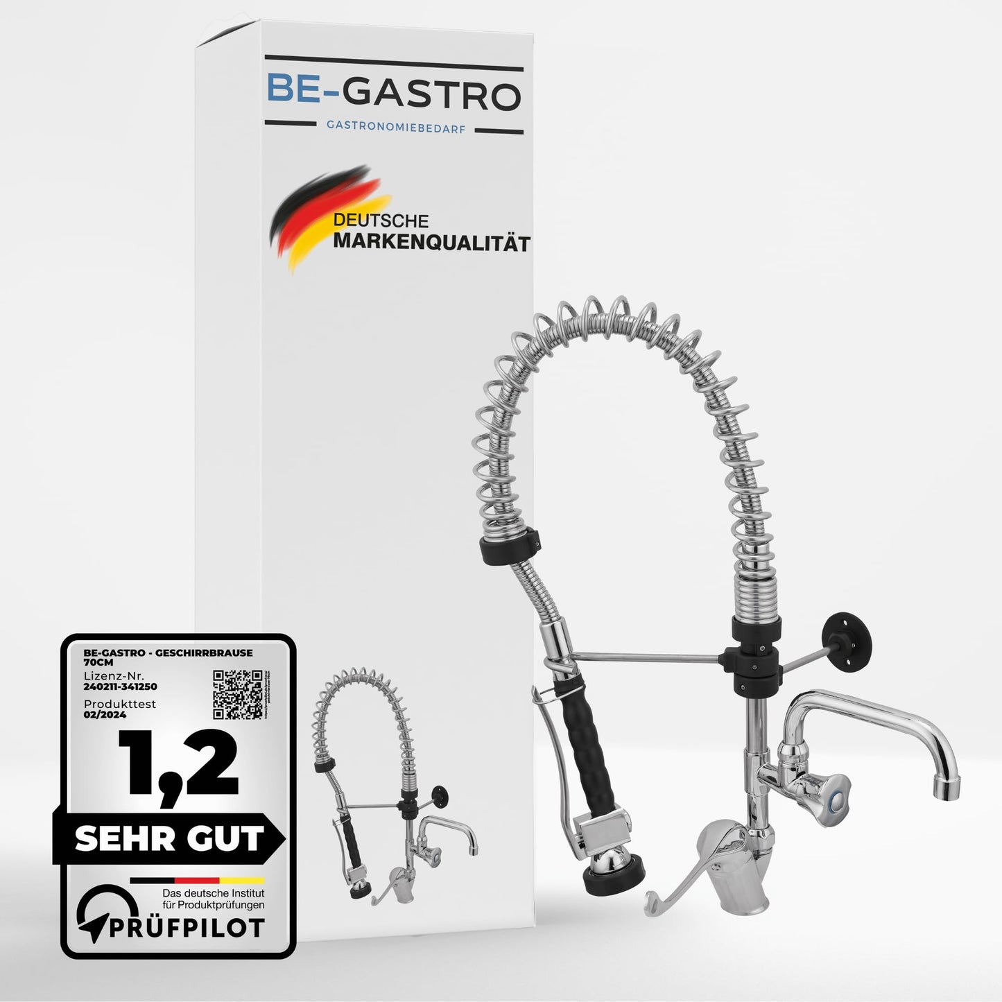 Gastro Geschirrbrause Premium mit Mischbatterie