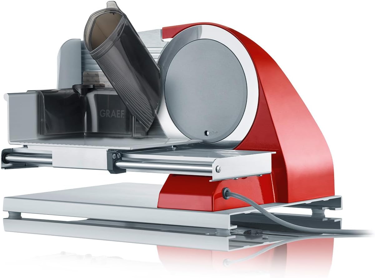 Allesschneider Sliced Kitchen SKS903EU, Aluminium Eloxiert / Rot
