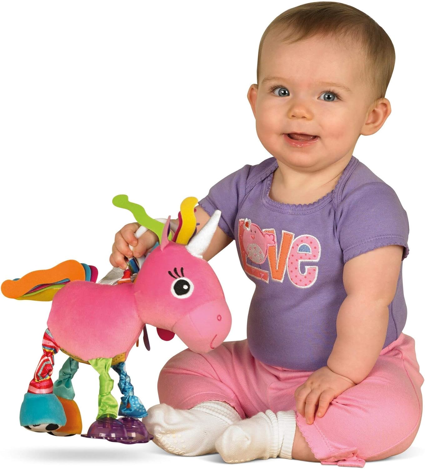 Babyspielzeug Einhorn Greifling ab 0 Monaten, Ella Das Einhorn