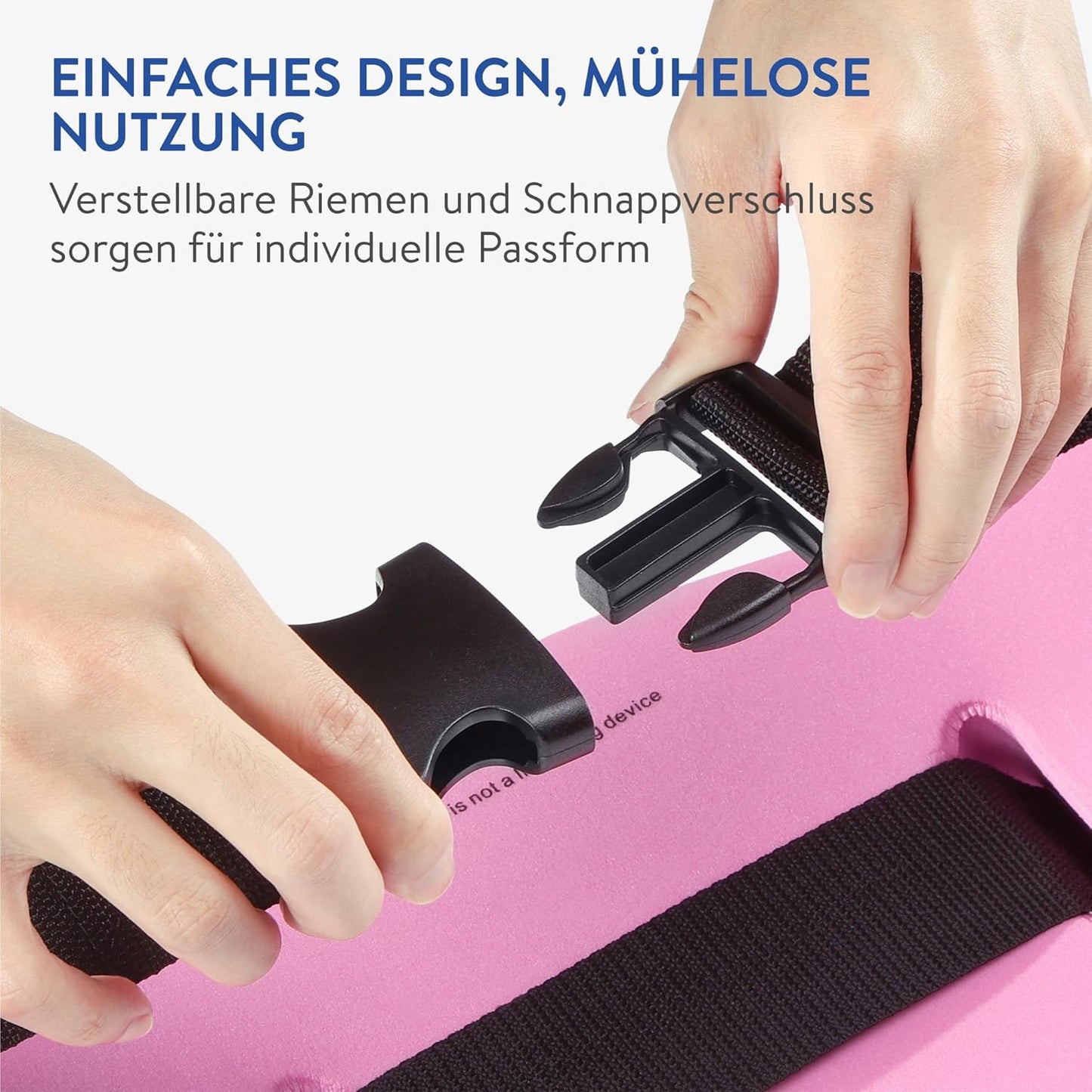 Schwimmgürtel für Wasser-Fitness bis 100 kg, Pink