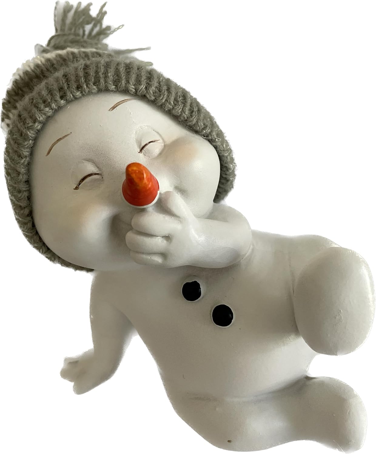 Schneemann-Figuren Set, Grau Sitzend