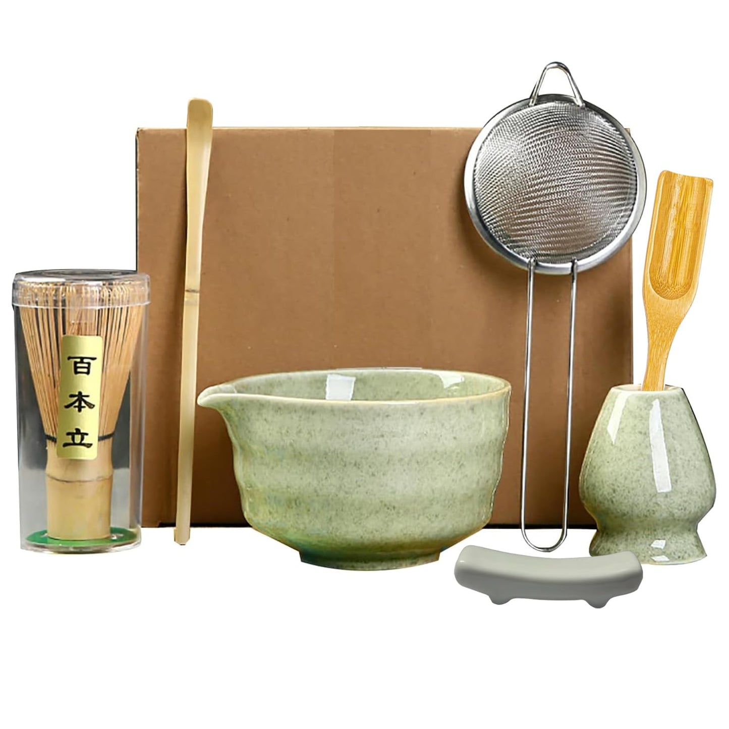 7-teiliges Matcha-Teeset