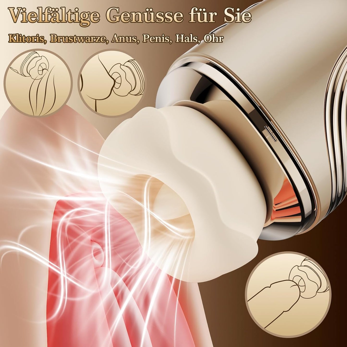 5-in-1 Vibrator mit App-Steuerung und Heizfunktion