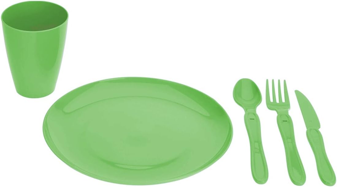 31 teiliges Picknick-Besteckset, Grün