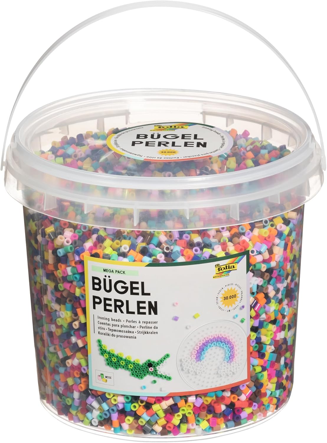 Bügelperlen-Set im Eimer