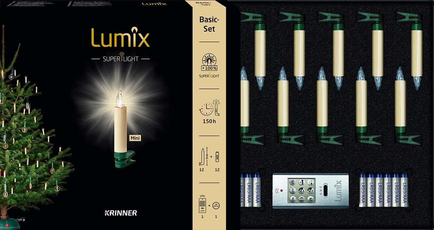 LED Christbaumkerze Superlight Starter-Set