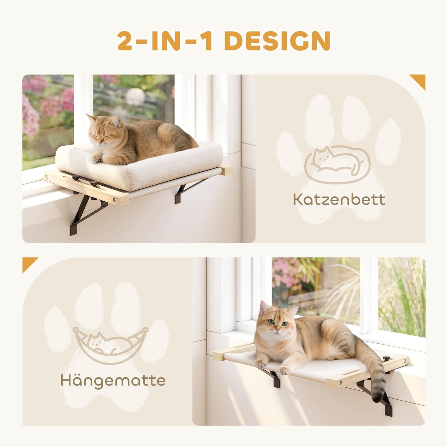 Heizkörper-Katzenliege mit abnehmbarem Kissen