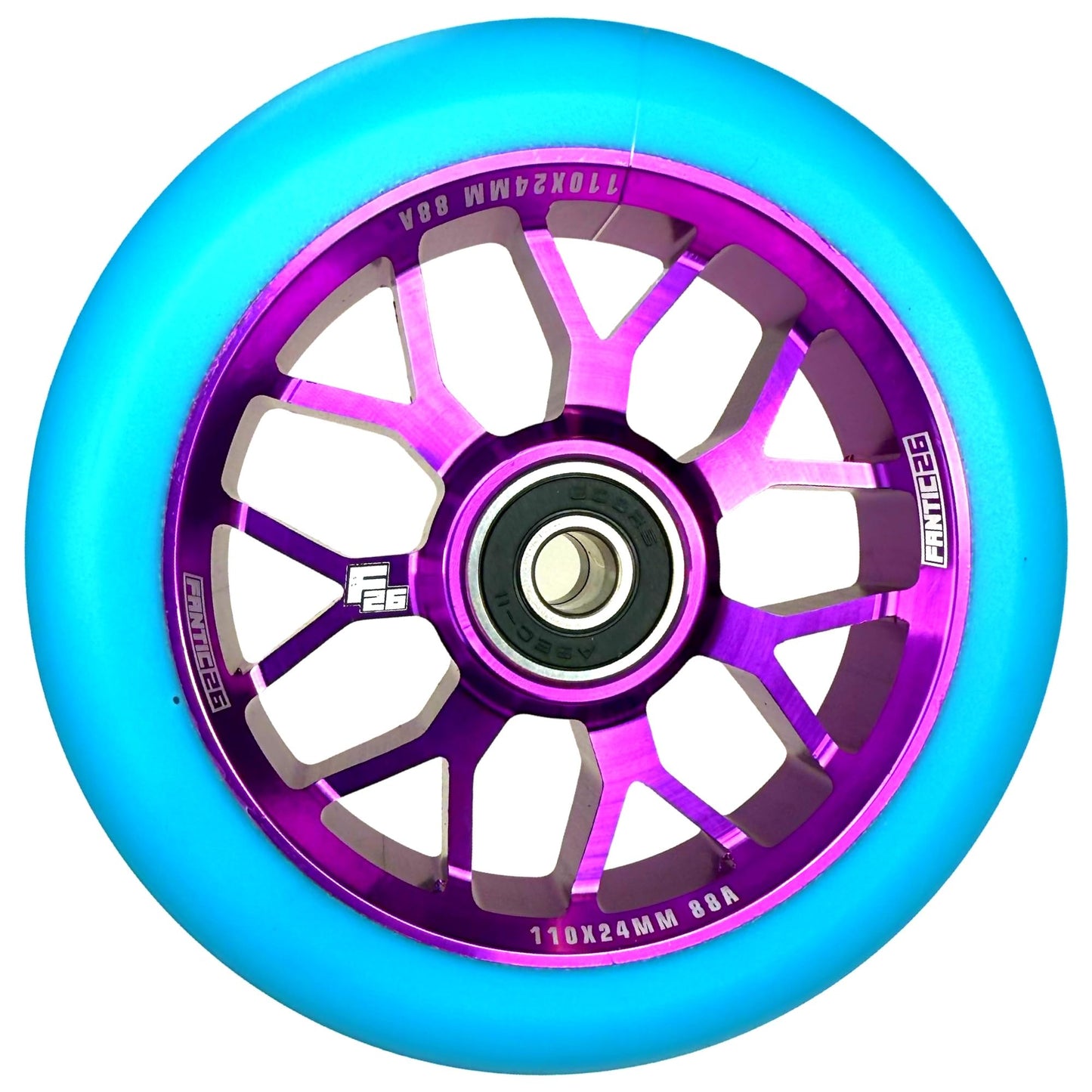 Stunt-Scooter-Ersatzrad, 110mm, Lila/Pu Türkis