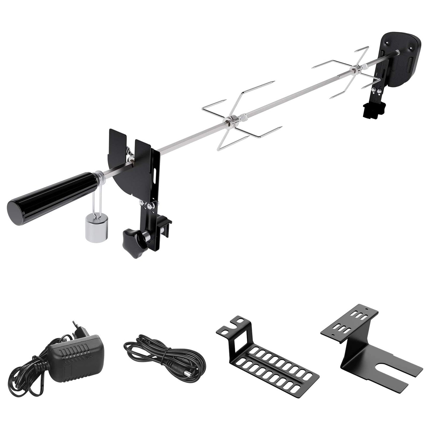 Elektrischer Grillspiess längenverstellbar, 69cm