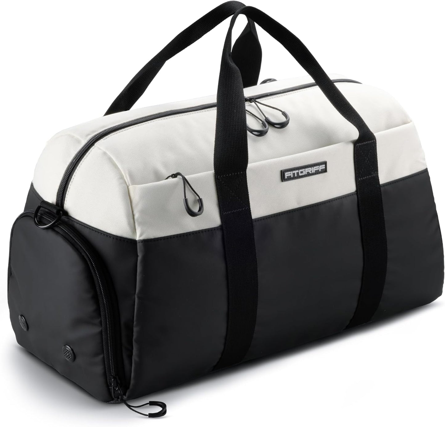 Sporttasche & Reisetasche, Black / Creme White 56 x 30 x 32 cm (Medium)