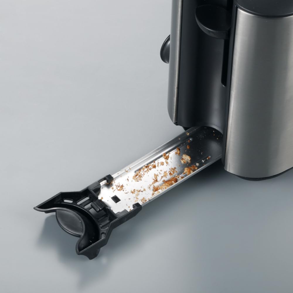 Automatik-Langschlitztoaster mit Brötchenaufsatz, 1 Langschlitz-Röstkammern ; Single