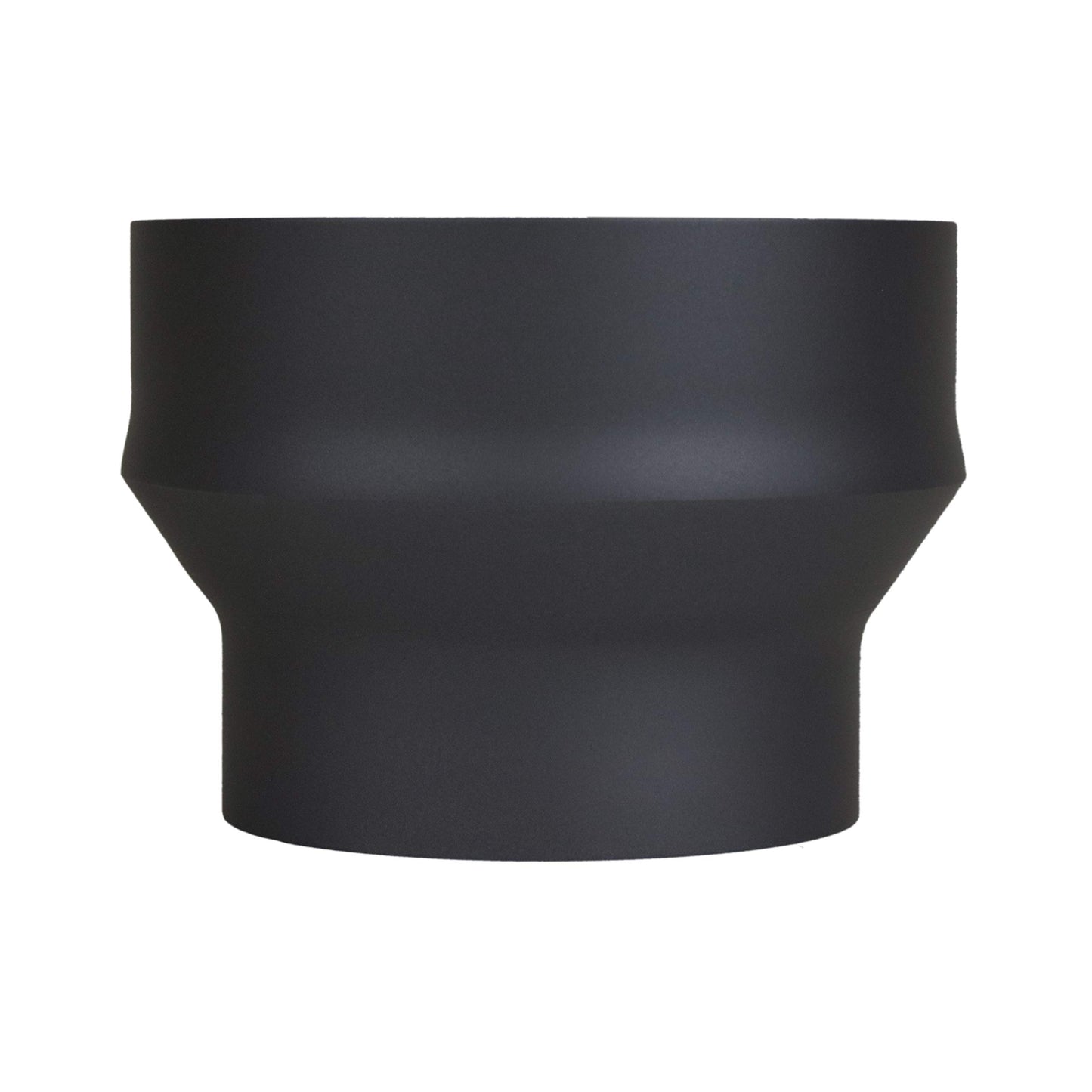 Ofenrohr Erweiterung 150 mm auf 200 mm, Ø 150 mm auf Ø 200 mm Schwarz