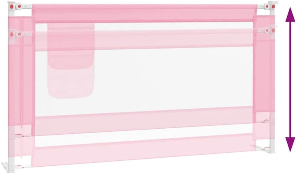 Bettschutzgitter für Kleinkinder (150 x 25 cm), 150 x 25 cm Rosa