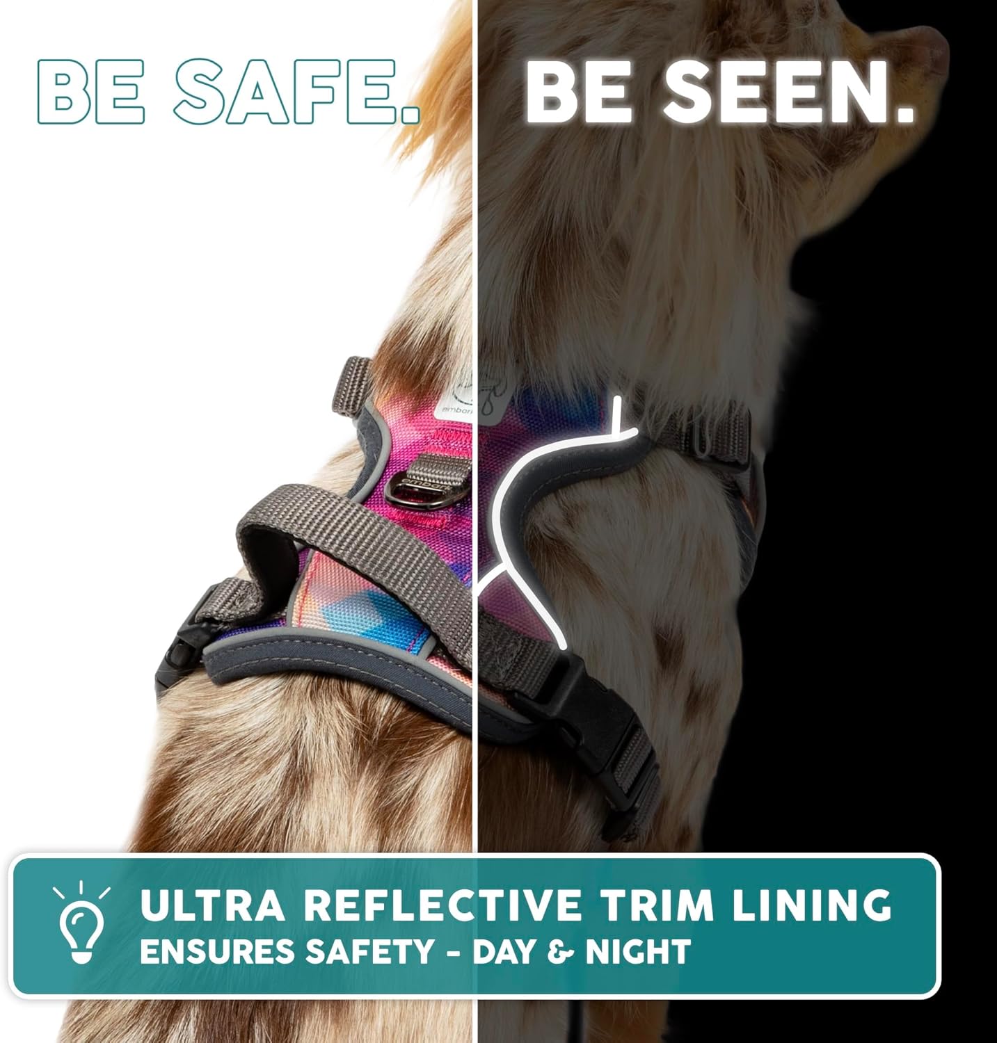 Urban Hundegeschirr mit Führungsgriff, Santa Monica / Medium