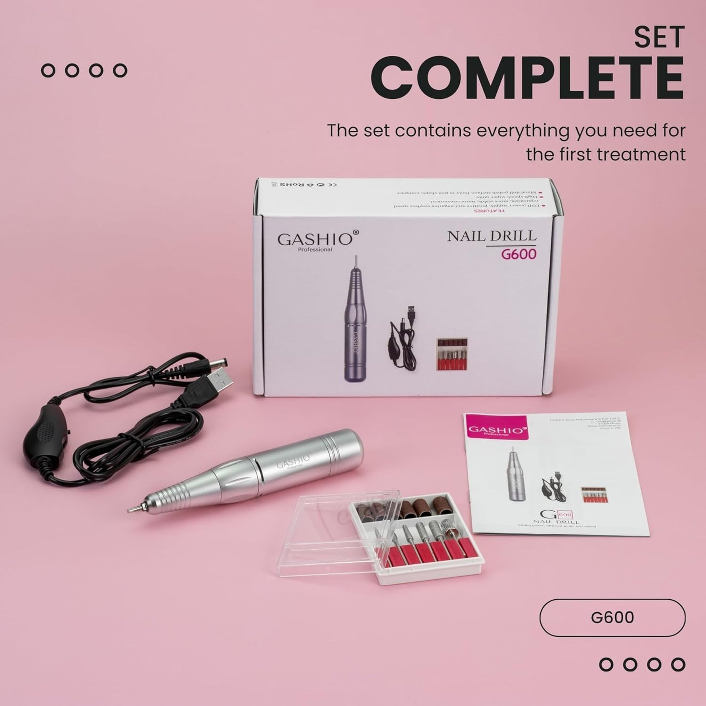 G600 Nagelfräser-Set, G600