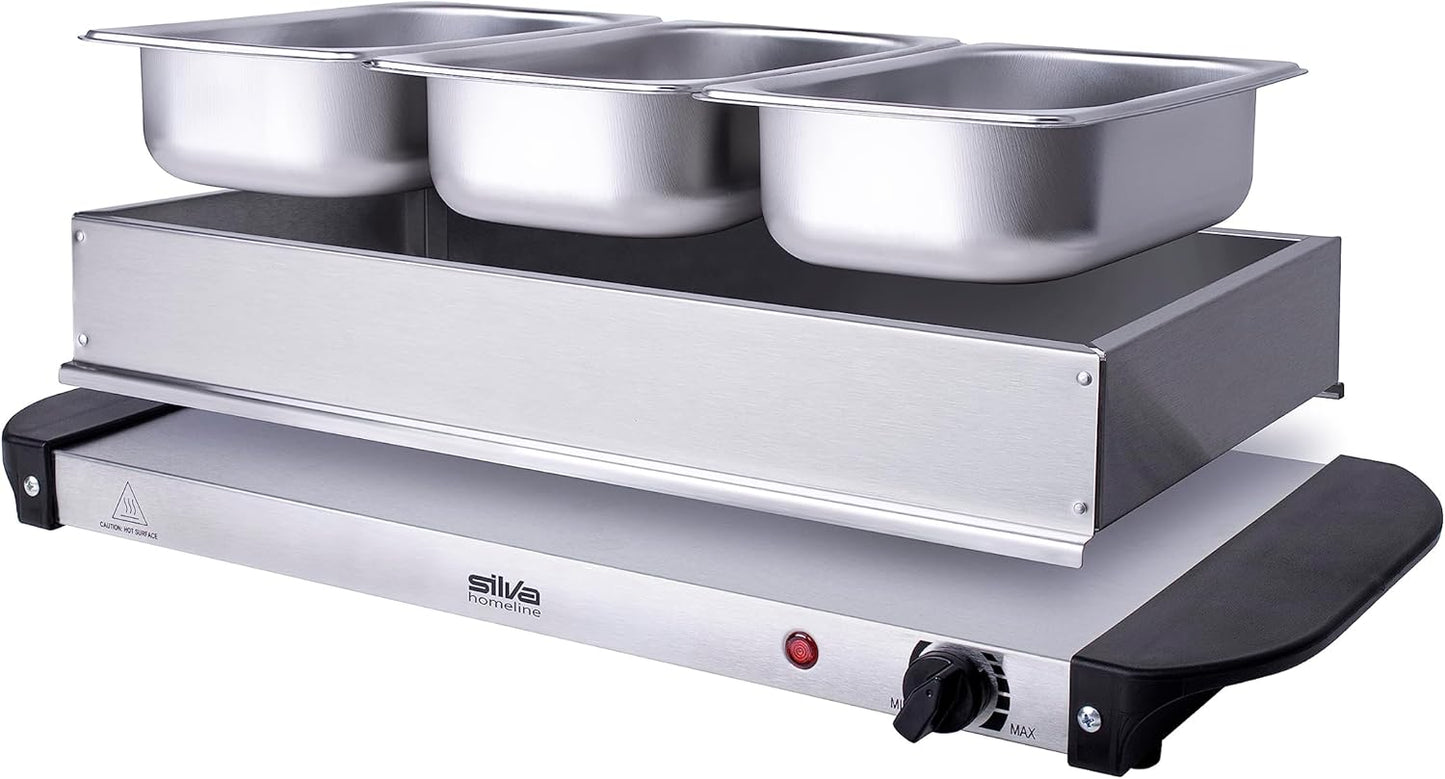 2-in-1 Buffetwärmer & Warmhalteplatte