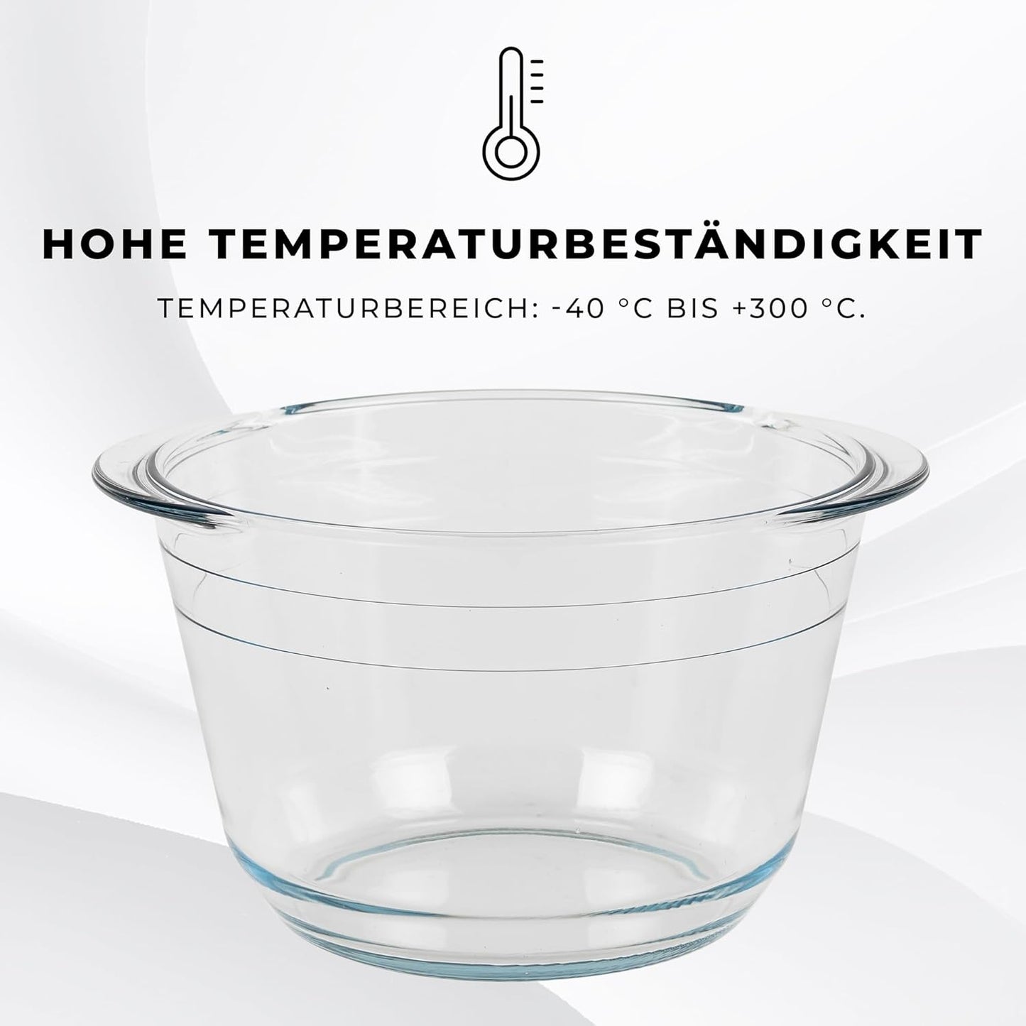 Wärmebehälter für Speisen mit Glaseinsatz, 3.9 Liter