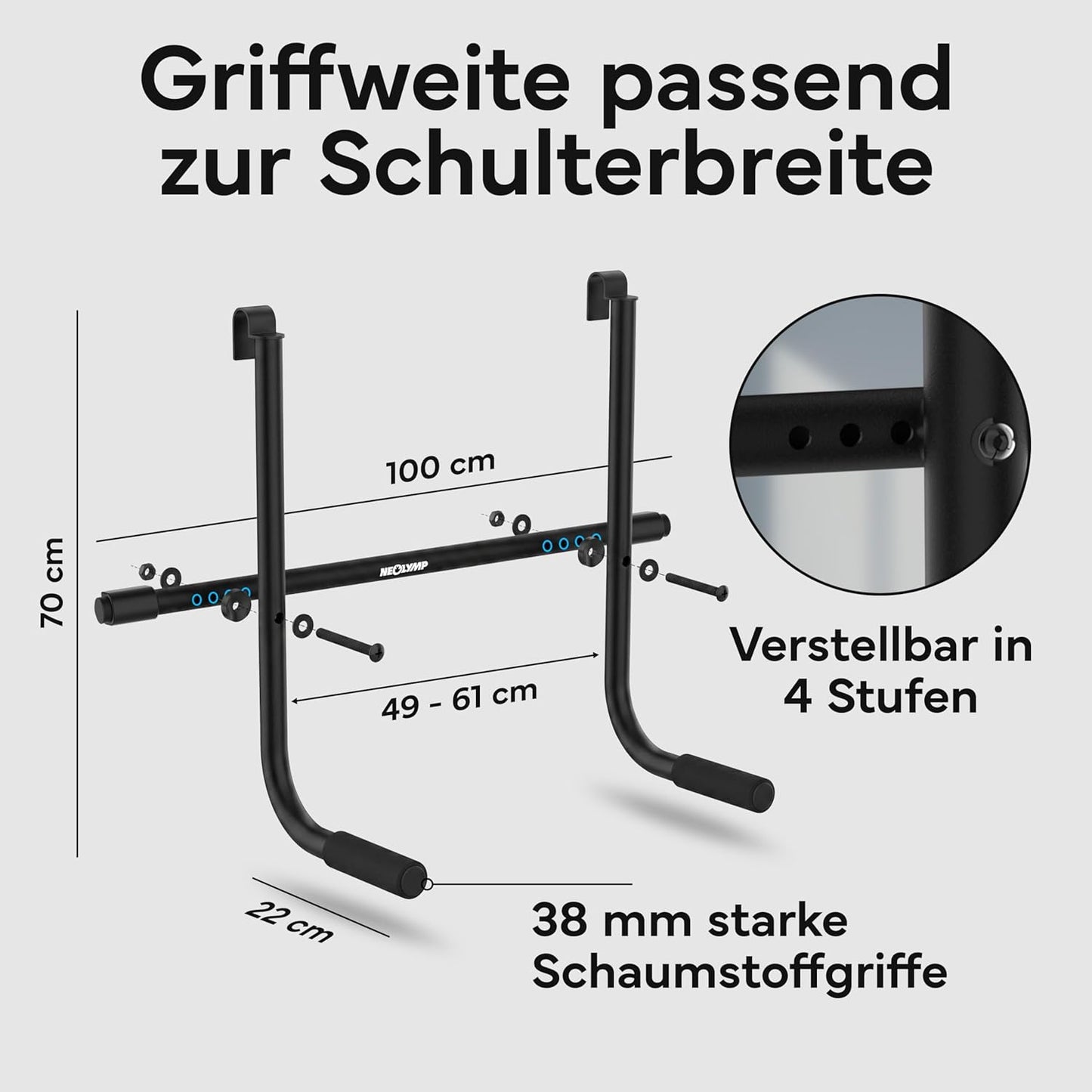 Dip Bar Adapter für Klimmzugstange, Dip Bar Adapter