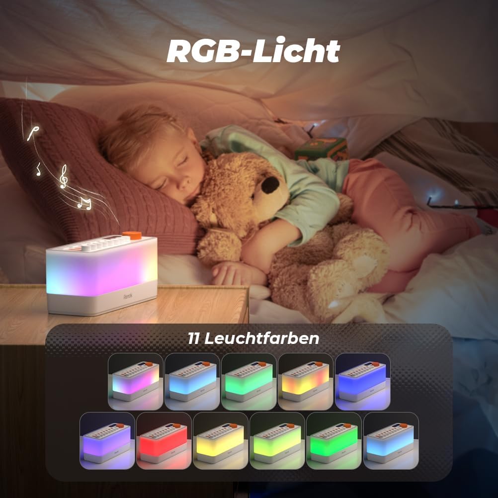 Bluetooth Lautsprecher S10 mit RGB-Licht & Naturgeräuschen