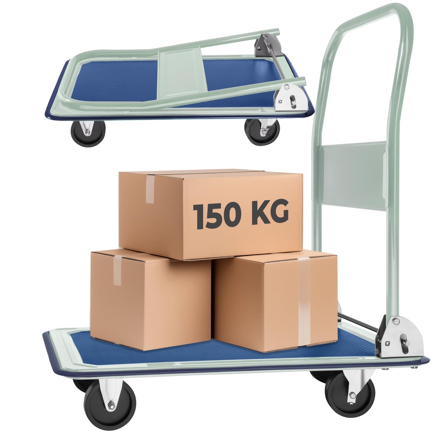 Klappbarer Plattformwagen, Belastbarkeit 150 Kg