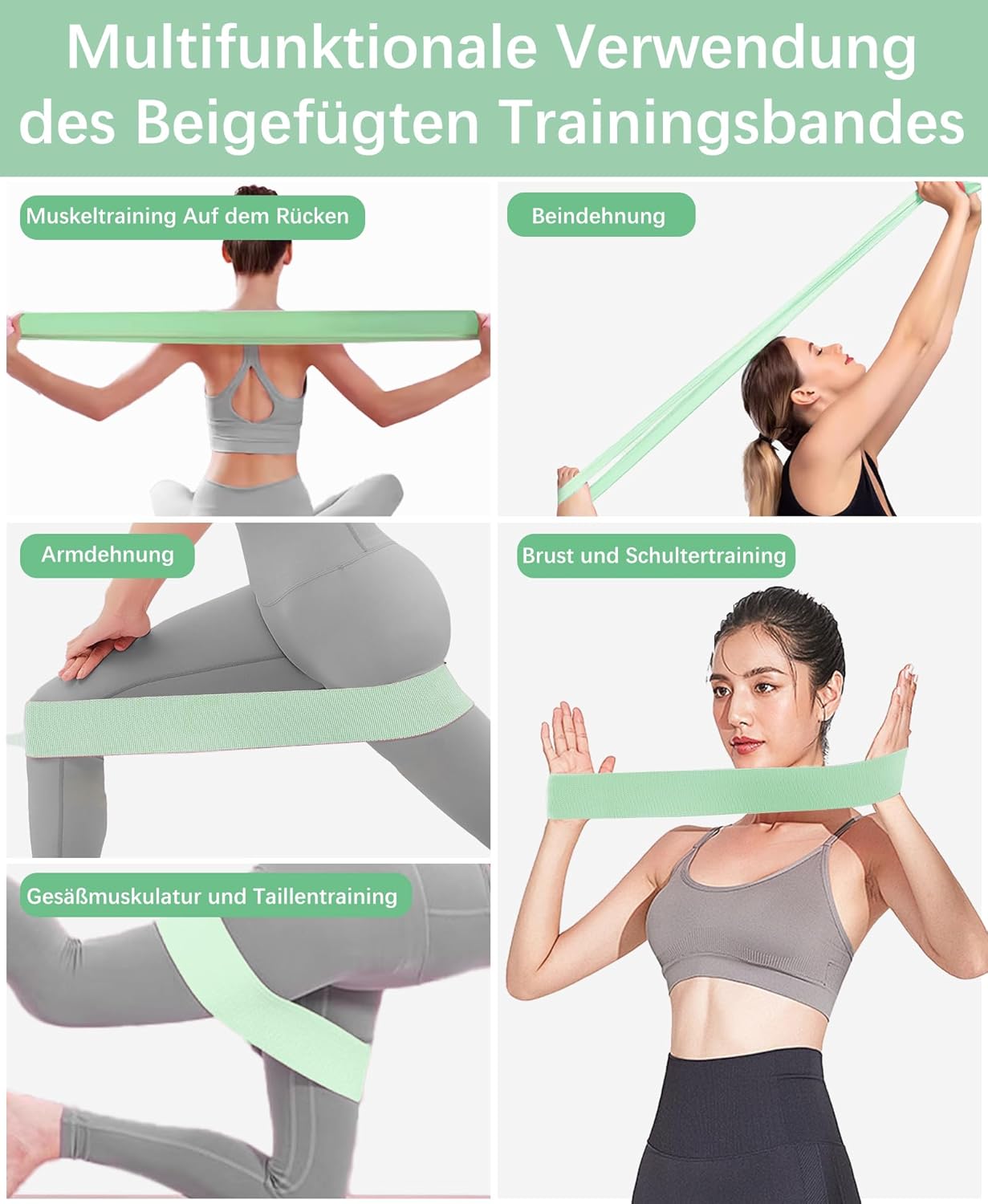 Oberschenkel- und Beckenbodentrainer, Grün 16 KG