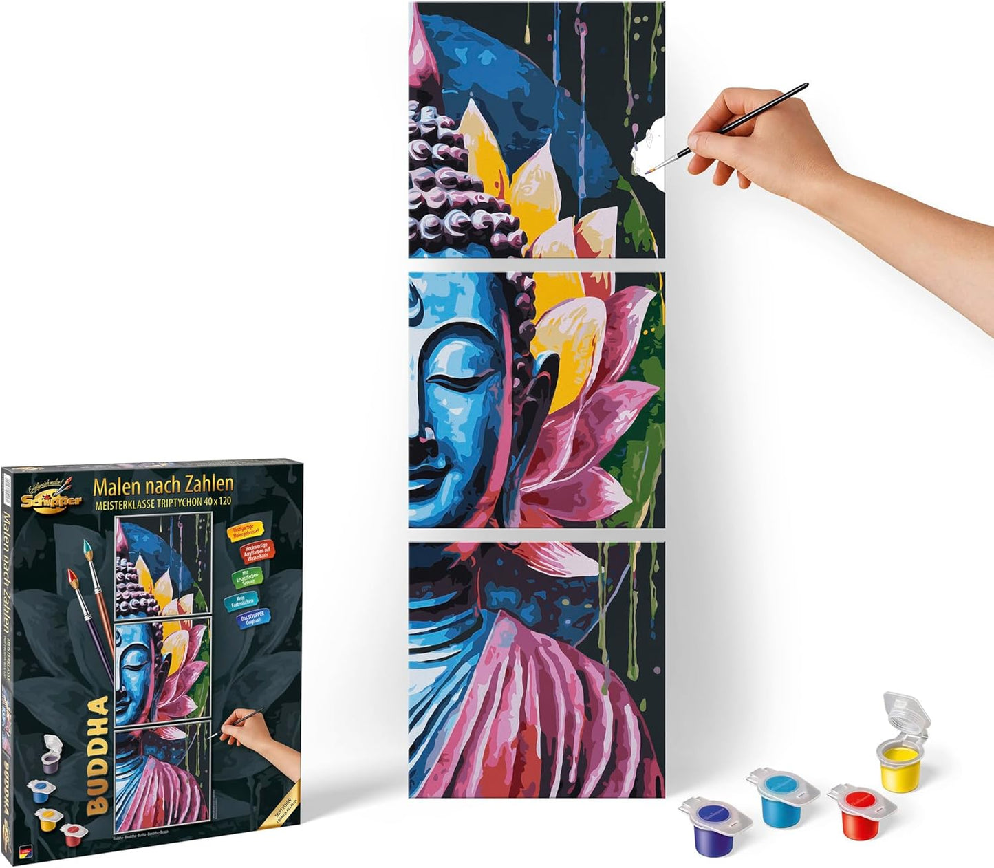 Malen nach Zahlen Set Buddha