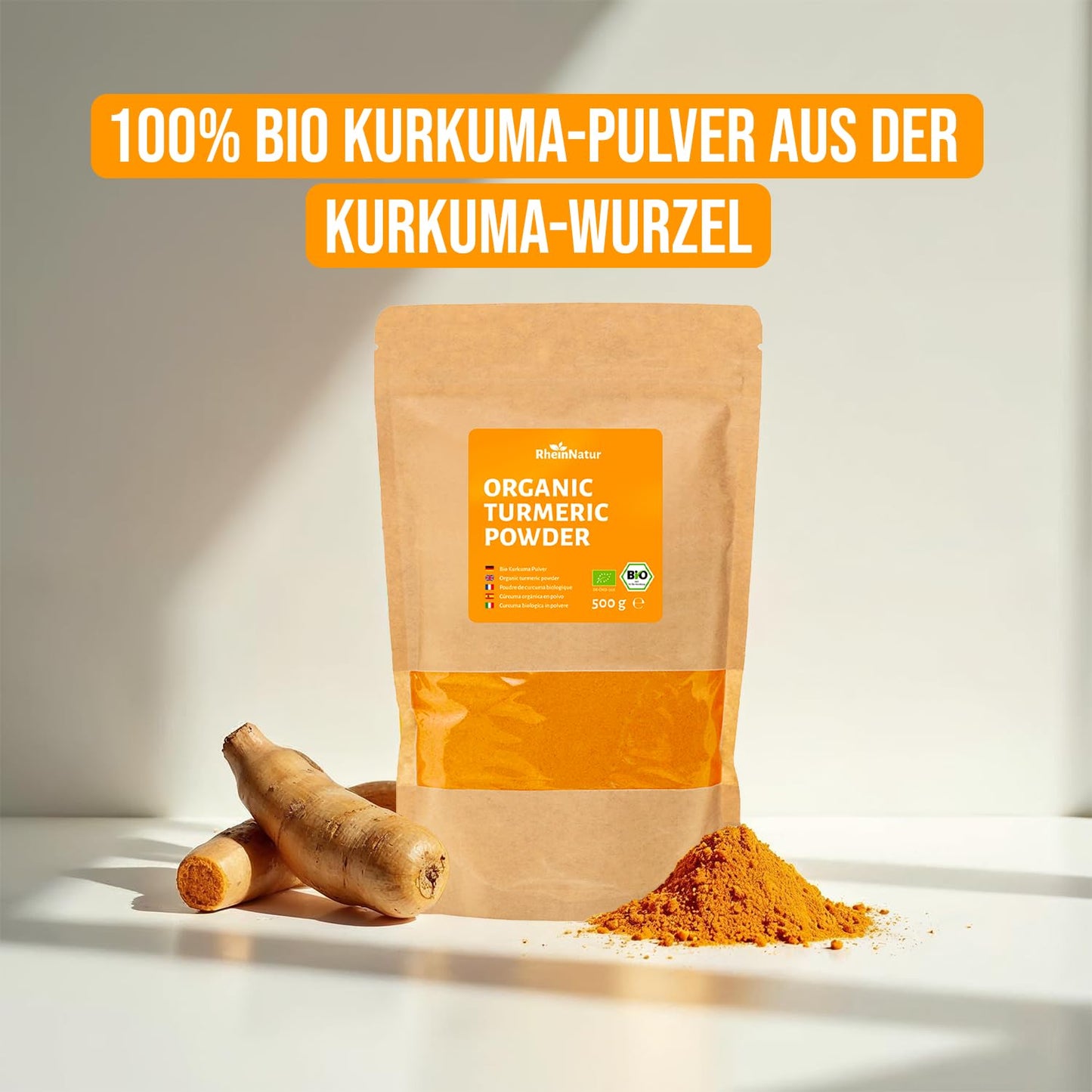 Bio Kurkuma Pulver, fein gemahlen