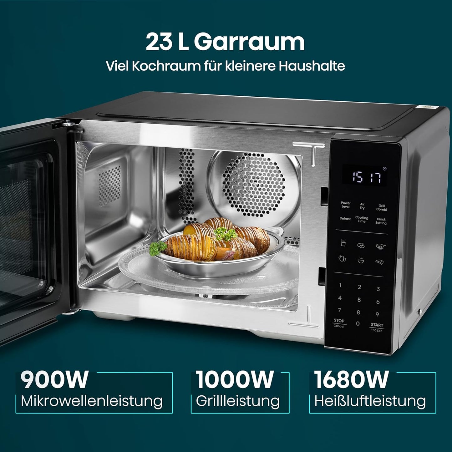 Mikrowelle mit AirFry- & Memory-Funktion