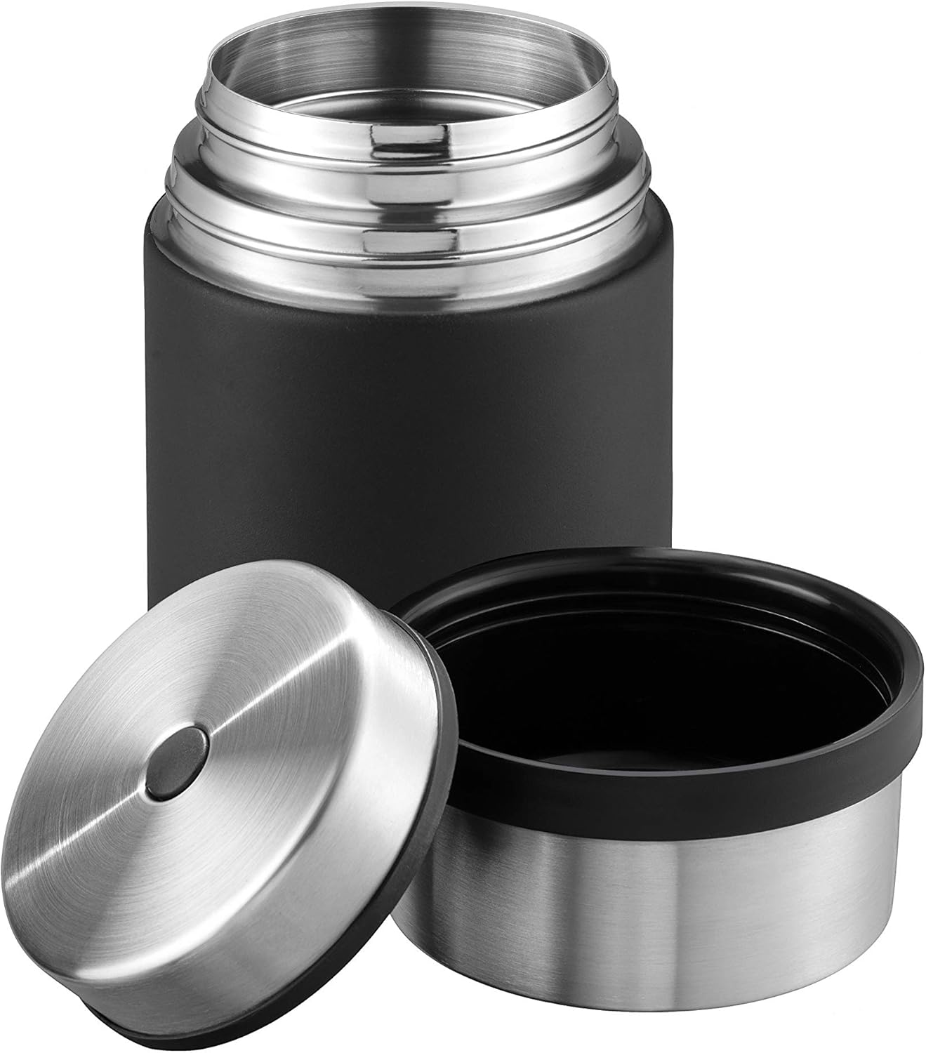 Thermobehälter Sculptor, Schwarz 750 ml Ohne Manschette