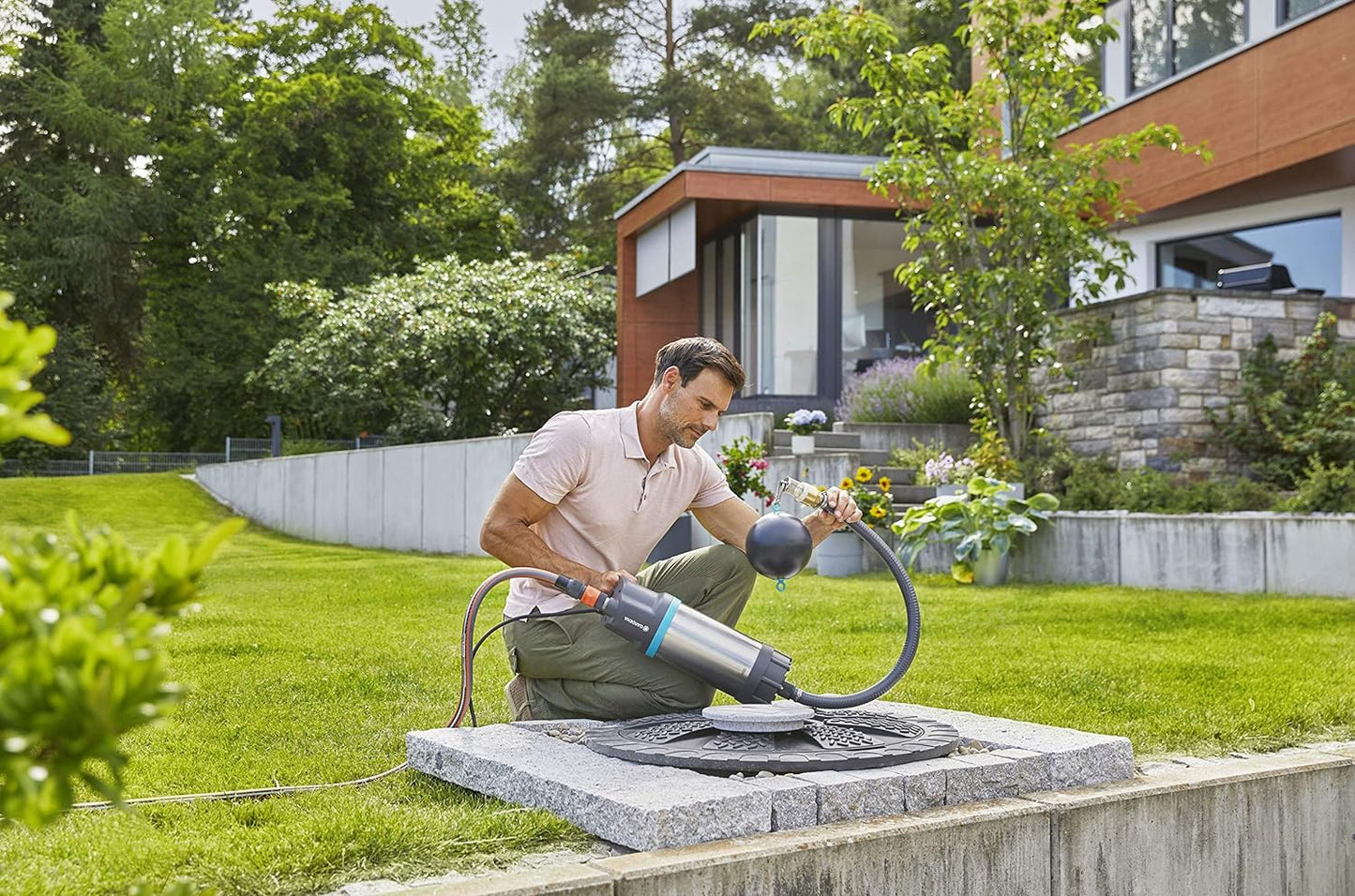 Schwimmende Absaugung, Single, Schwimmkörper mit Saugfilter