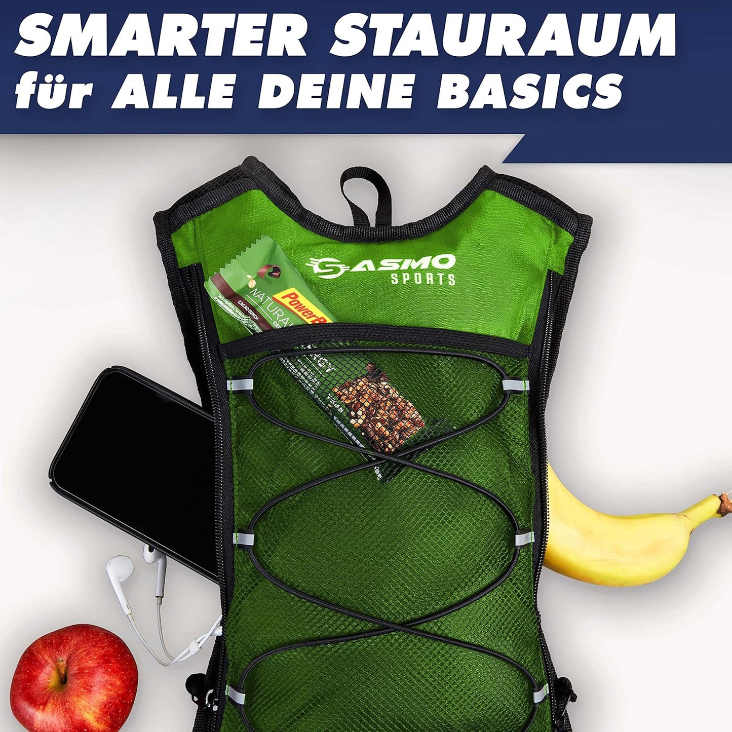 Ultraleichter Laufrucksack, Grün