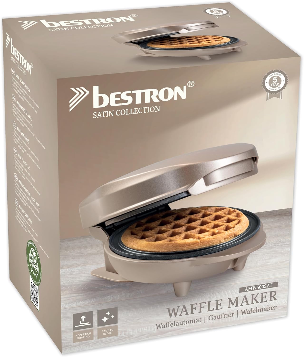 Miniwaffelmaker, Hellbeige