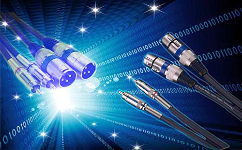 2er Set XLR auf Cinch Audiokabel, 5m