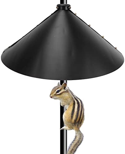 Eichhörnchenschutz für Vogelfutterspender, Stangenstil (mit hohen und kurzen festen Clips)