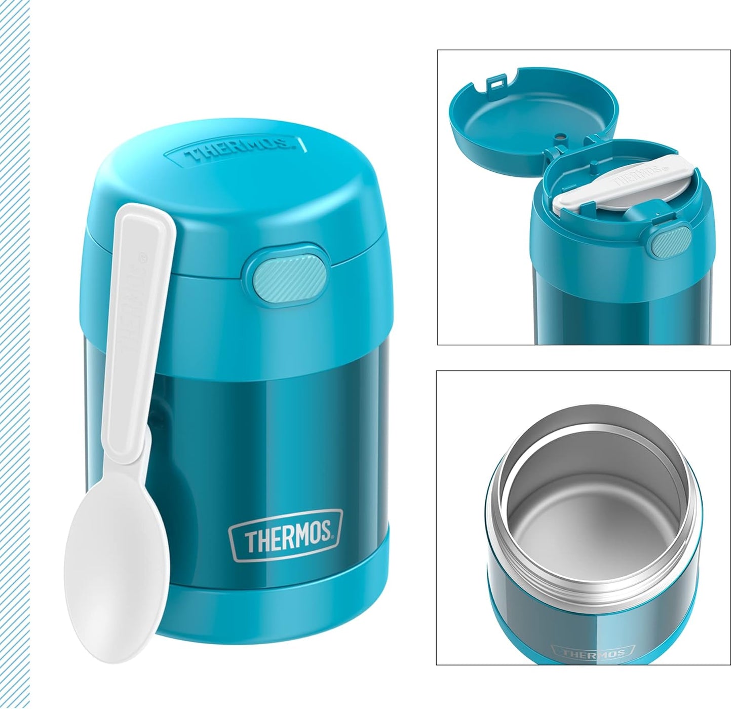 Funtainer Thermobehälter für Kinder, Ocean Teal