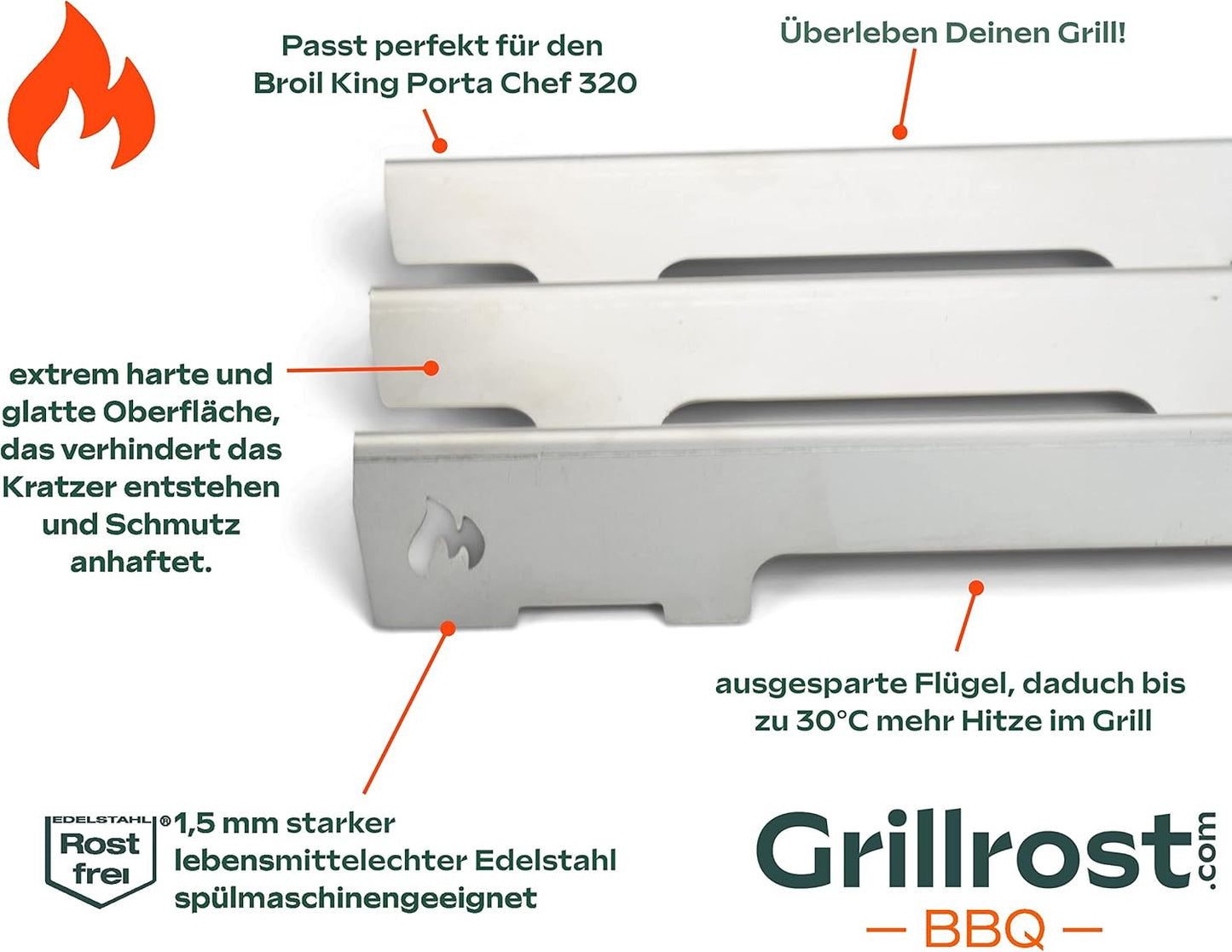 Aromaschiene für Broil King GEM und Porta Chef Grills, Gem & Porta Chef 320