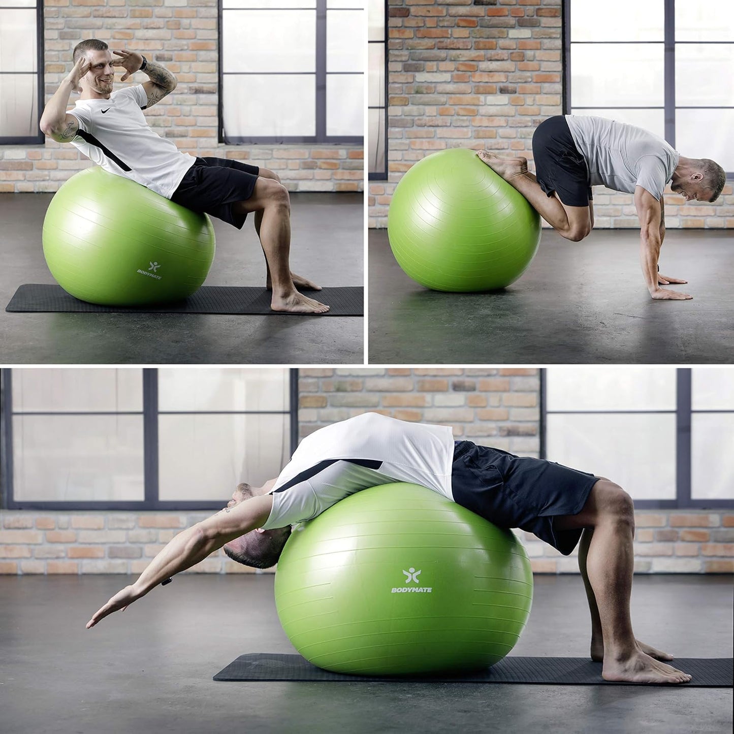 Gymnastikball Sitzball 85 cm (für grosse Personen), Navy-Peony 85 cm (für Körpergröße ab 186cm)