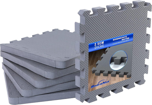 18-teiliges Puzzlematten-Set, 18 Stück = 1.74 M² - Grau
