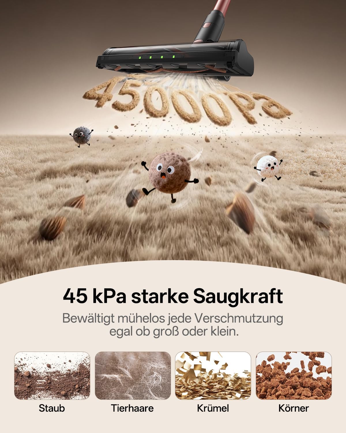 Kabelloser Akkustaubsauger V10PRO, S Rosa