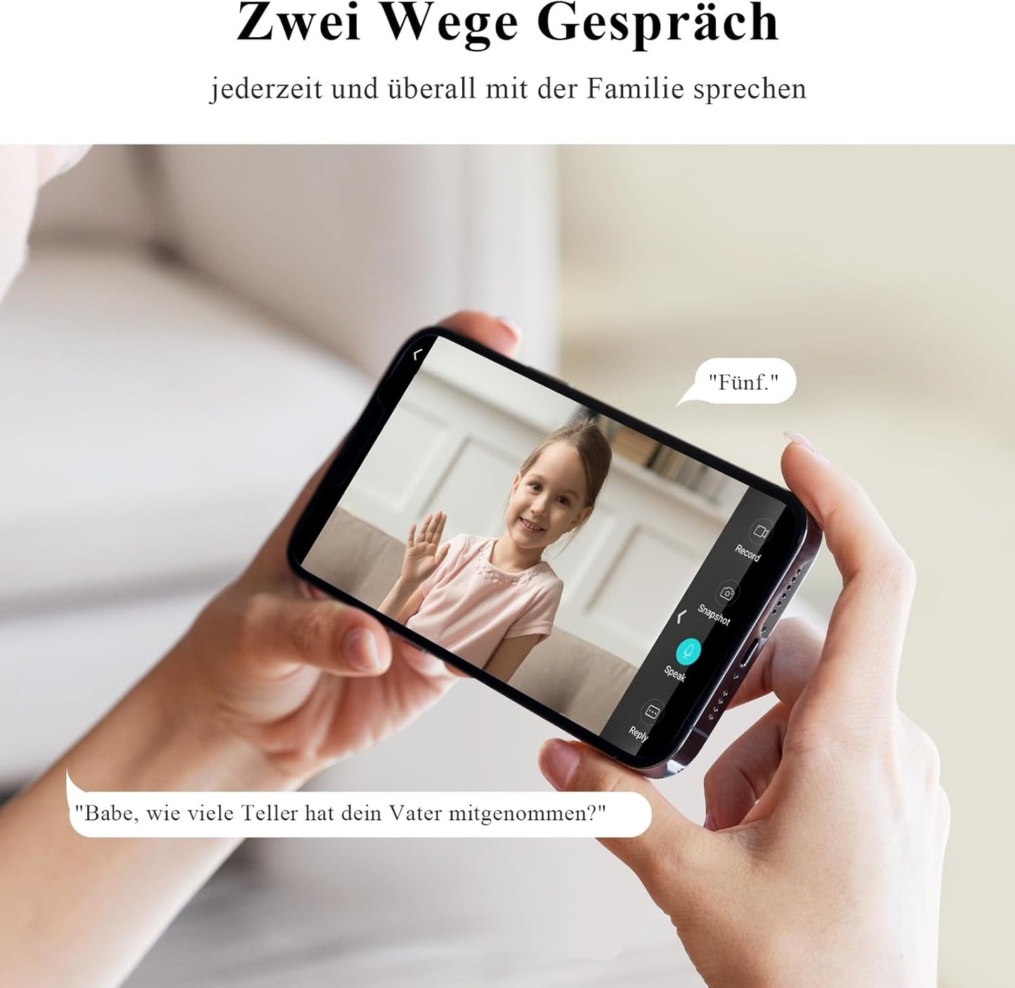 360° Innenüberwachungskamera mit Auto-Tracking, 360 Überwachungskamera Innen