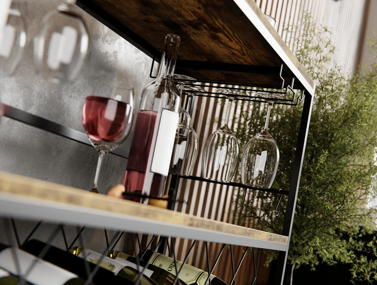 Weinregal mit Flaschenhalter Loft 2-7, LOFT 2-7