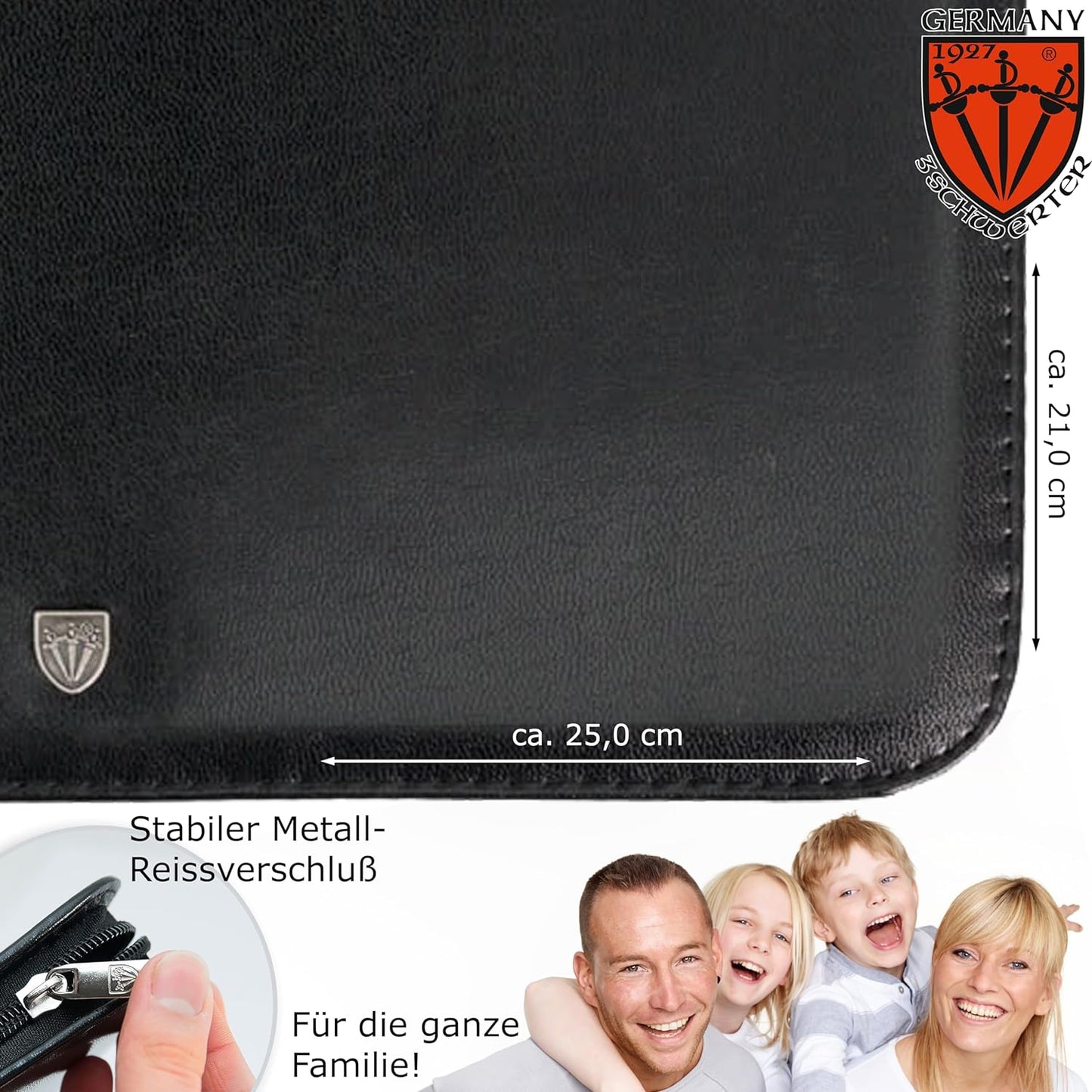 Varese, KUNSTLEDER - SCHWARZ