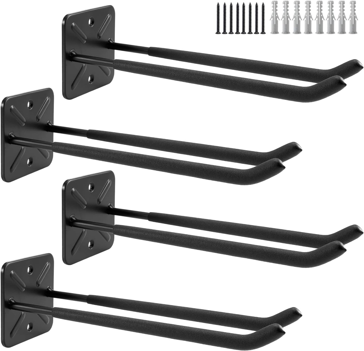 Garagenhaken, 4 Stück 12.4"Heavy-Duty-Haken