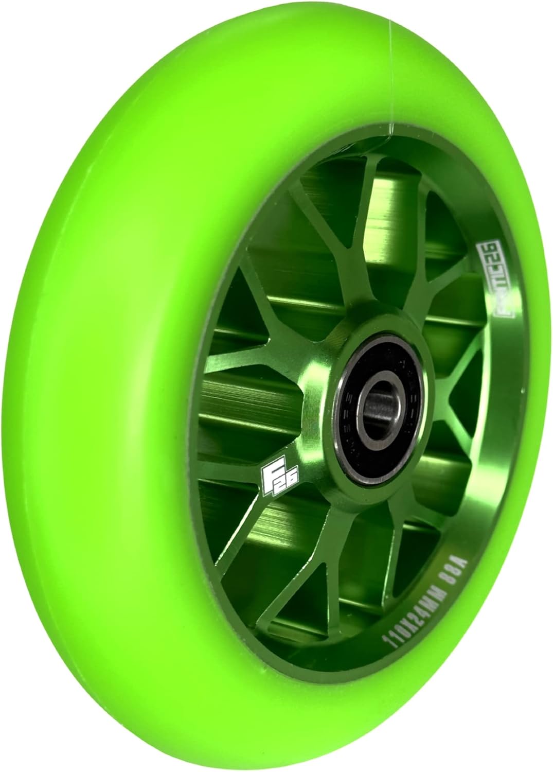 Spy7 Stunt Scooter Rolle, Grün/Pu Grün