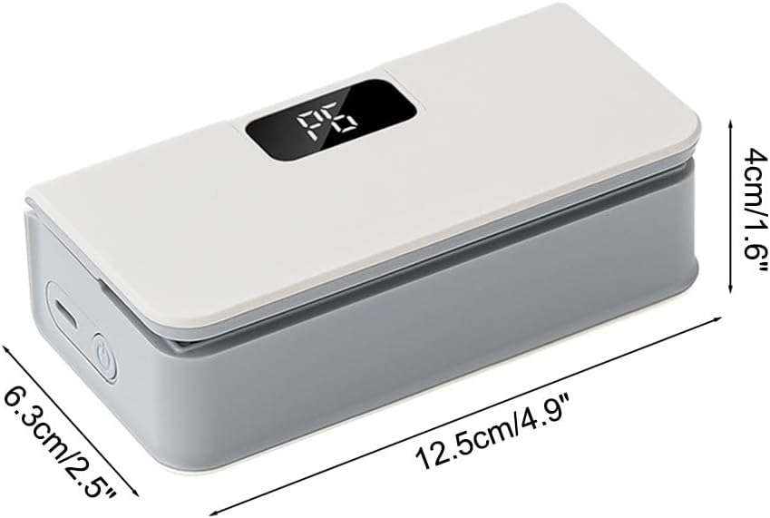 Tragbarer Mini-Beutelverschliesser mit Schneidefunktion, Weiss