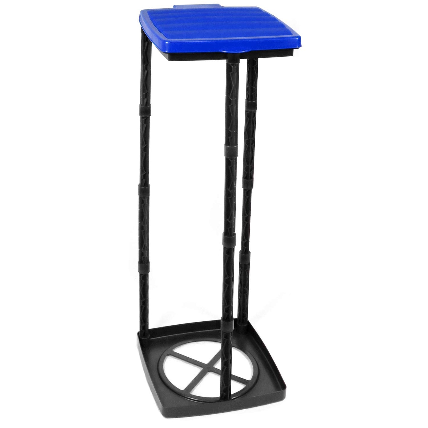 Müllsackständer mit Deckel, höhenverstellbar, 1x - blau
