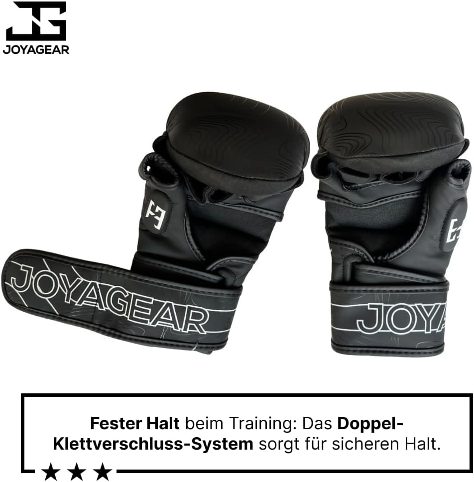 Kampfsport-Handschuhe für Grappling & Sparring, Schwarz/Weiß XL