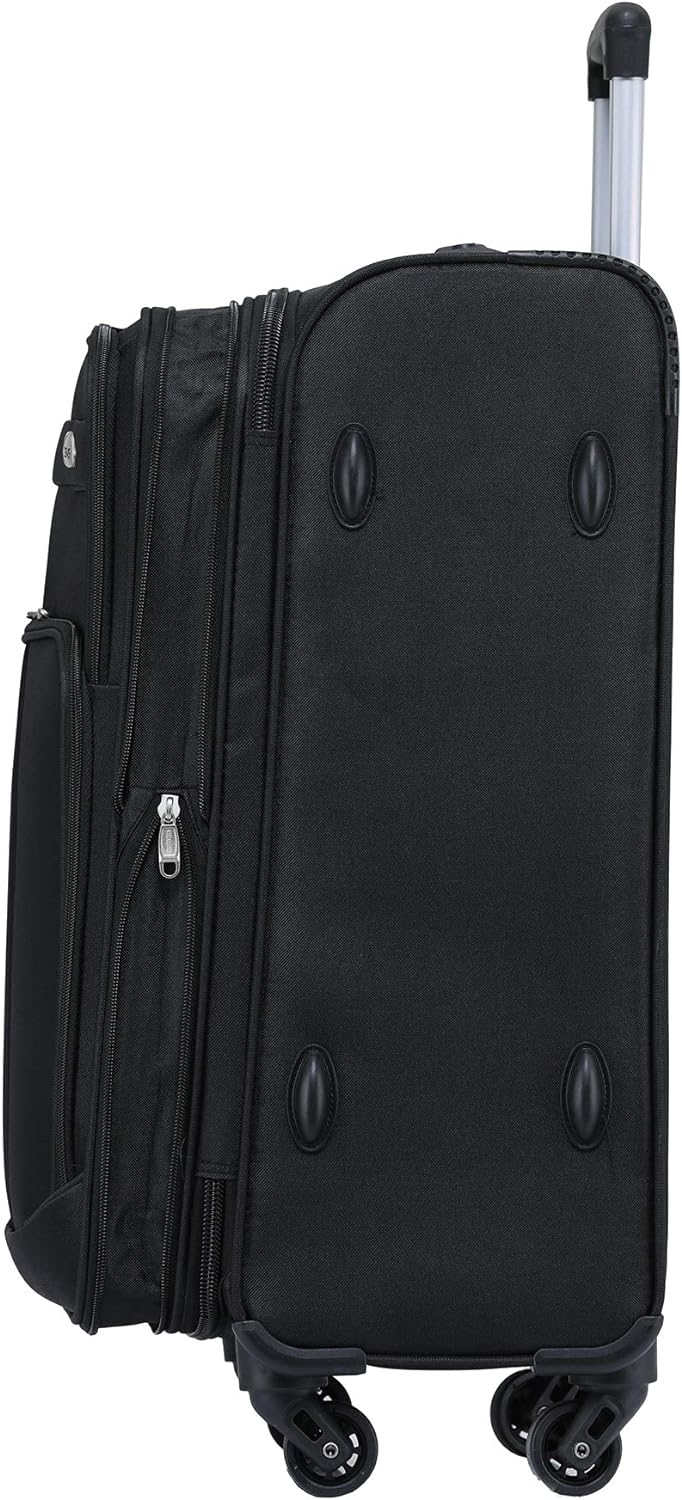 3-teiliges Kofferset, Schwarz, Set