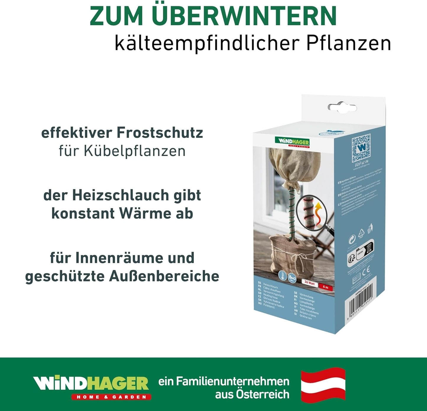 Heizschlauch für Kübelpflanzen