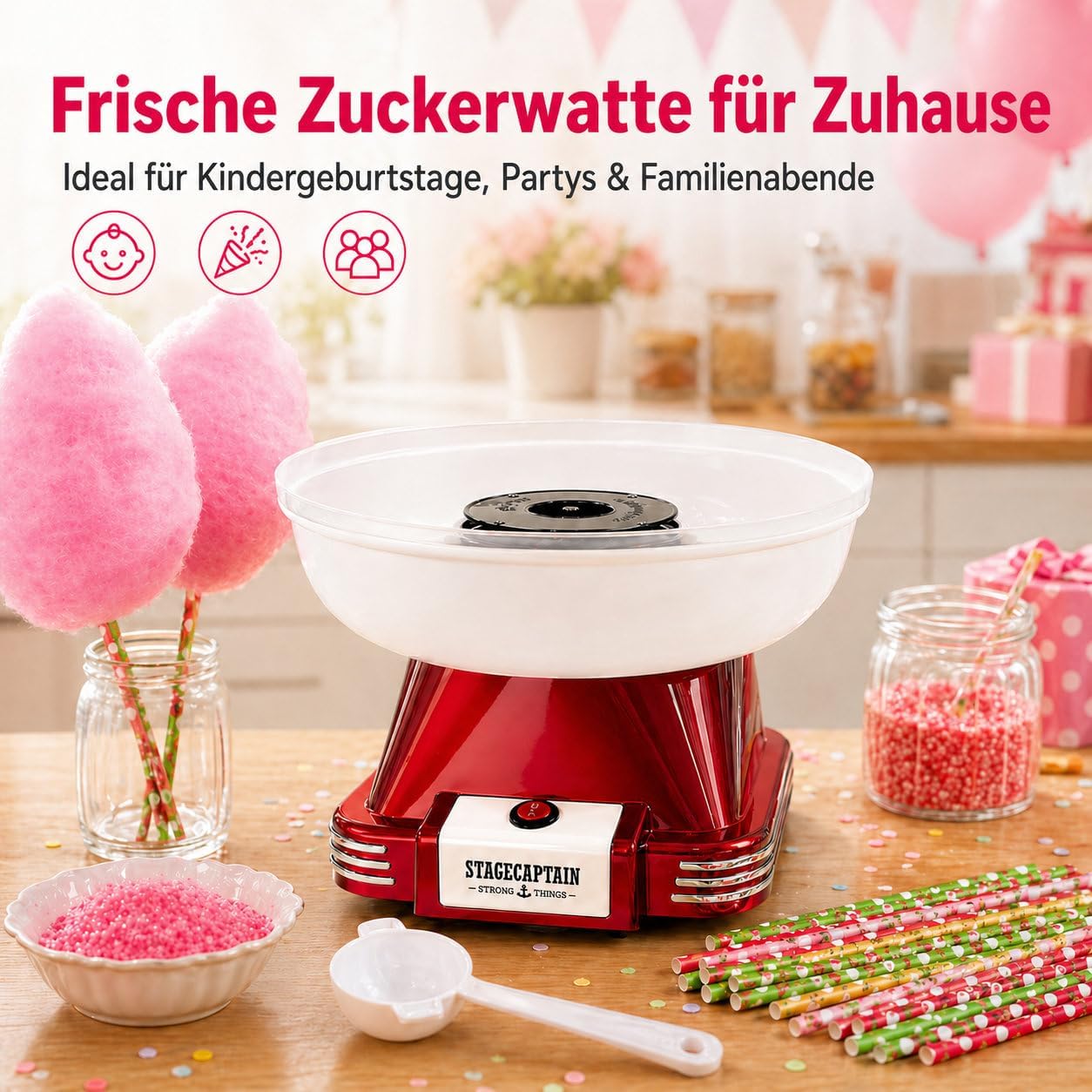 Zuckerwattemaschine CFM-500 MKII für Partyspass